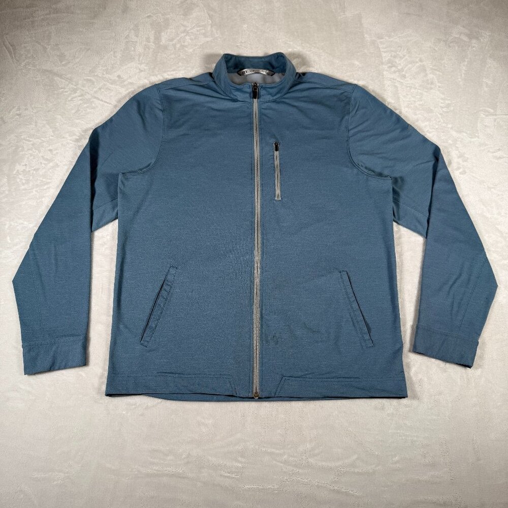 Travis Mathew Activewear Jacket Men Size L Full Zip Long Sleeve Running Golf